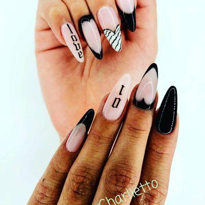 L.O.V.E (GEL X) : NAILS BY @CHARLIE_WIN89