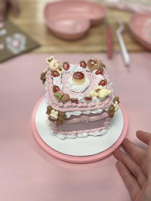 medium trinket box - pink