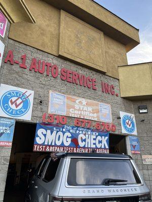 Entrance of the shop