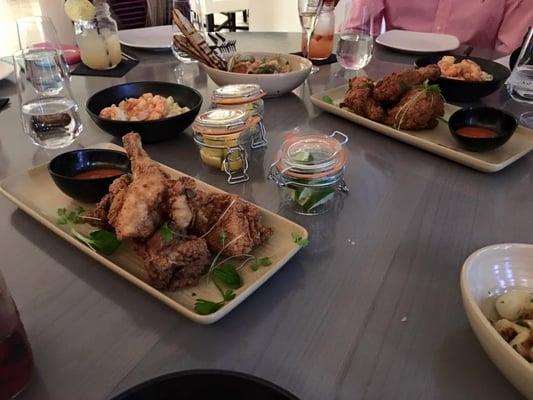 The amazing fried chicken!