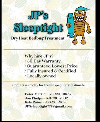 JPs Sleep Tight