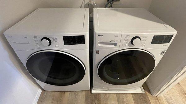 Washer and dryer