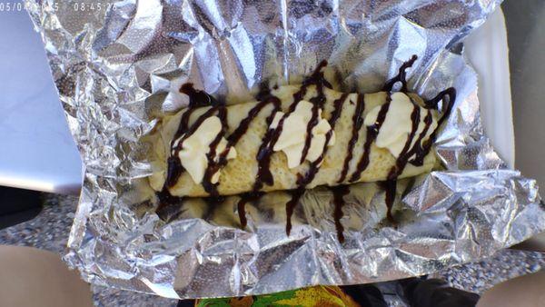 Try our new chocolate drizzle on any of your favorite crepes!
