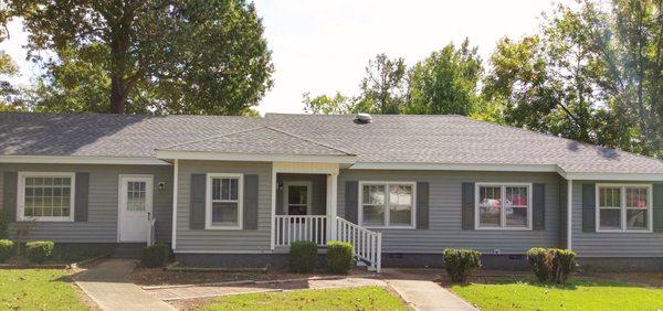 Located near the intersection of Kendrick Rd. and E. Shiloh Rd. Right next to Regions Bank.