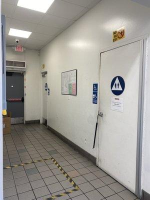 Two all gender bathrooms