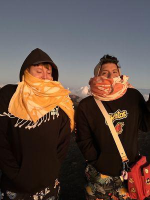 And yes ITS COLD up there!!! More so than we expected. Thankfully we had our beach towels in the car to use as scarves.