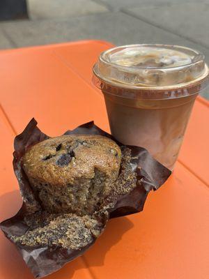 vegan blueberry muffin