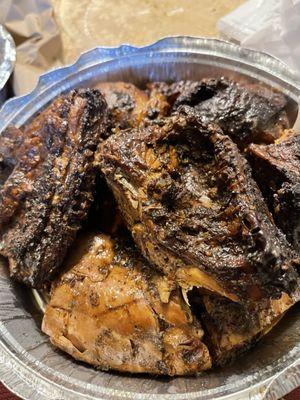Jerk Chicken 2 pieces of chicken back