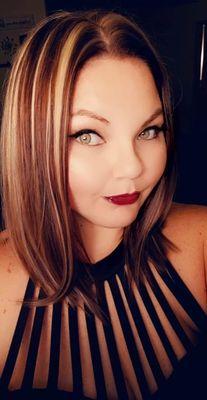 Fun red with highlights