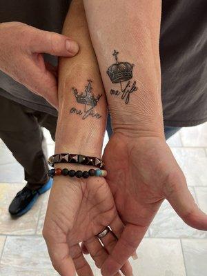 He even covers them with medical grade bandages for healing and preservation!