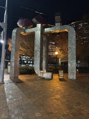 Plaza Sculpture - "Bellgate" by Lee Kelley