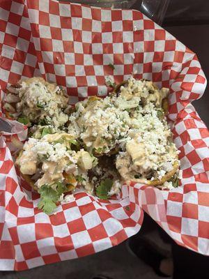 Filled fried plantains.