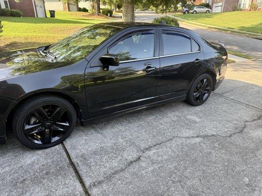 Side view after photo