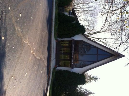 The front of our church