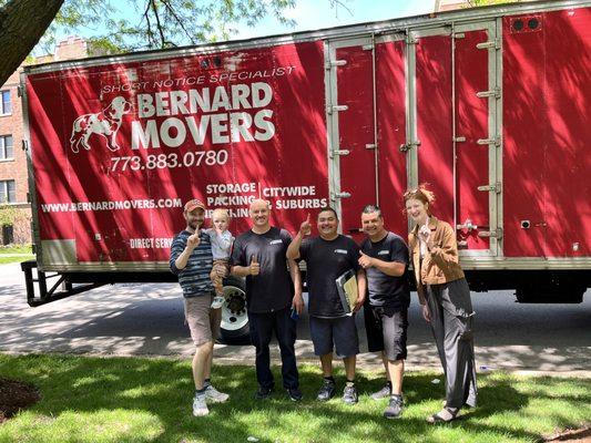 Our awesome team finished the move WAY faster than we expected!