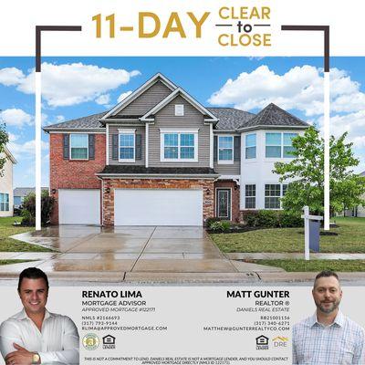 11-Day Clear-to-Close with the #LimaChristyTeam!