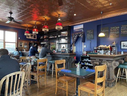 Bar and dining area.