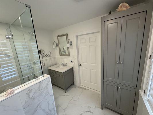 Full primary bathroom remodel in Londonderry, VT