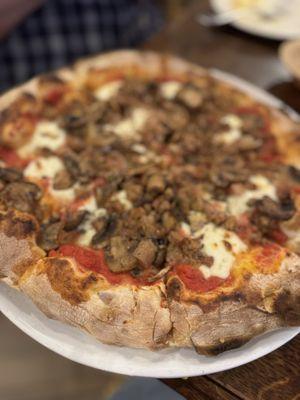 Sausage & Mushroom Pizza