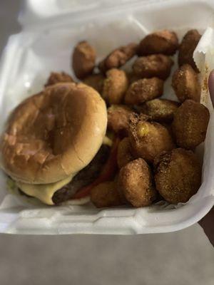 Cheeseburger Corn nuggets
