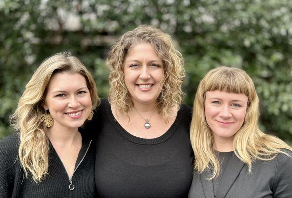 Caroline, Aura, Sarah - EMDR Therapists at Aura Morris Psychotherapy