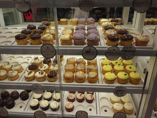 Cupcake Central right upstairs from the trains