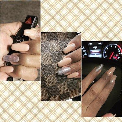 Tried something different, would have loved to add more sparkle or even some stones to make it more glitz. Great job!