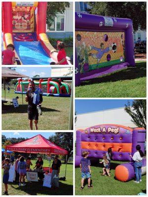 Wack-A-Peg, Soccer, Challenge Obstacle Course & Skee Ball
