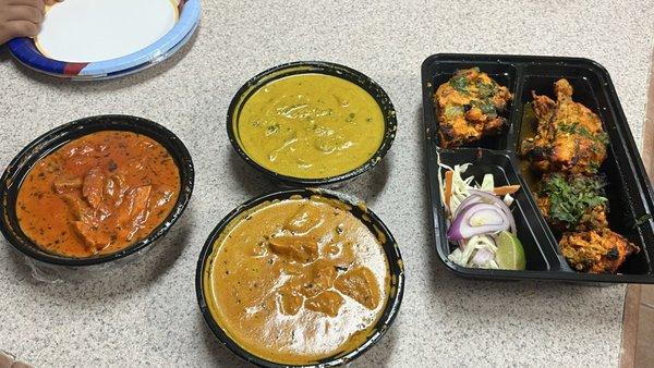 Tandoori Chicken Butter Chicken Chicken Tikka Masala Chicken Korma