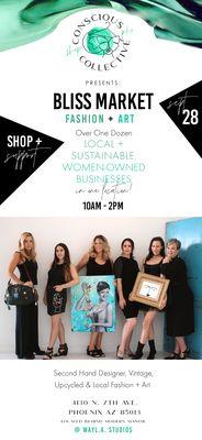 JOIN US FOR BLISS MARKET WITH OVER A DOZEN LOCAL WOMEN-OWNED BUSINESSES