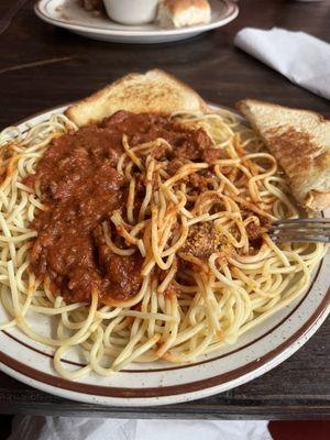 Spaghetti was pretty good!