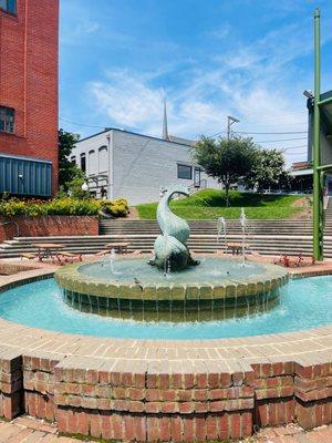 Fountain outside