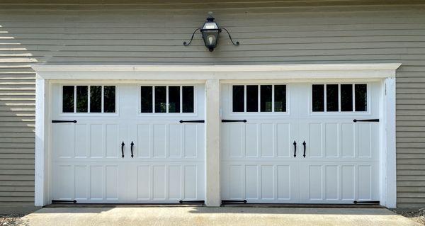 Check out this 3 section overhead garage door installed by Artisan Garage Door, LLC in Newport, NH
