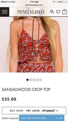 Princess Polly.com will be getting my business!