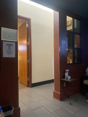 double waiting room. min 1hr wait