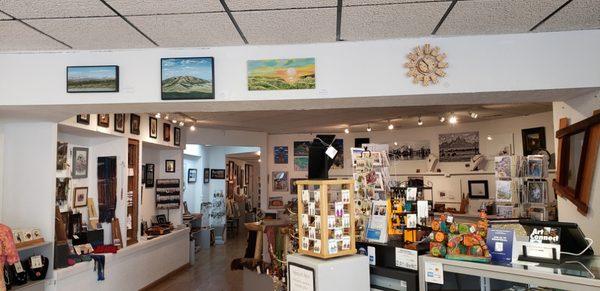 Looking to the back room, through the middle room.