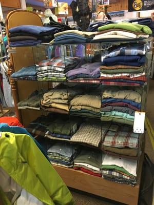 We have men and women's casual apparel
