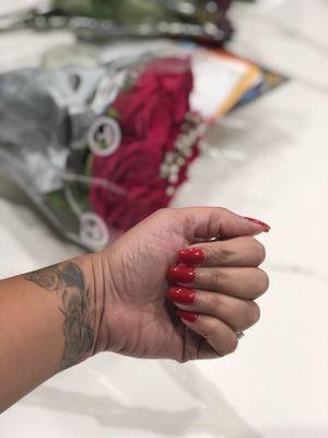 Dip powder on natural nails