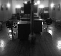 Our stylist's chairs and the main area of the salon.