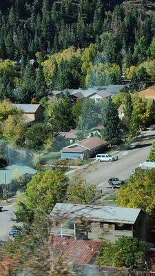 Looking down on Ouray 10-08-2023