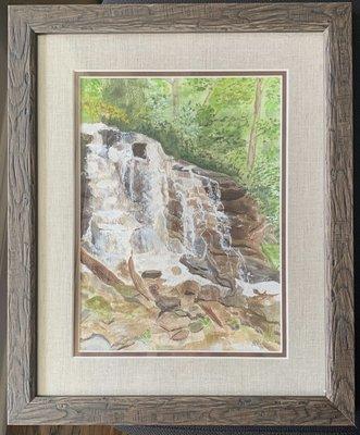 Framed by Rich, at Jerry's Artarama on Southside Blvd in Jacksonville.  Watercolor painting by April Laymon.