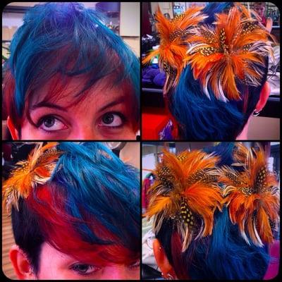 Fun with feathers! Color by Cassie K