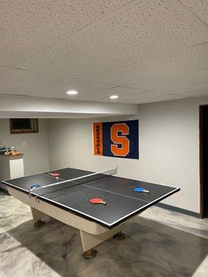 New recessed lighting in basement