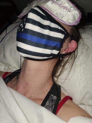 Hooked up to electricity and Needles... and yes I told him to crank it up higher. LOVE IT!