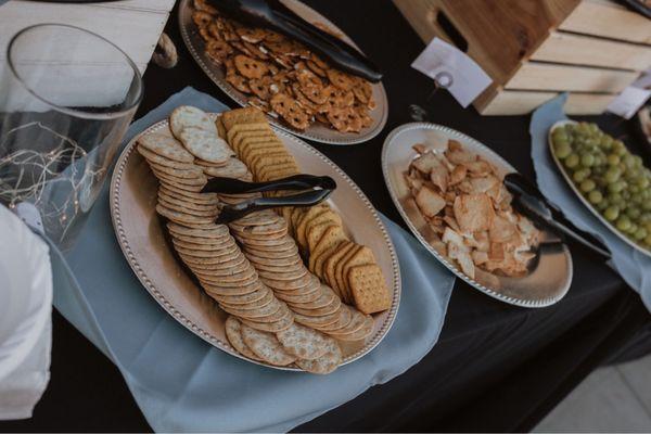 Wonderfully displayed charcuterie