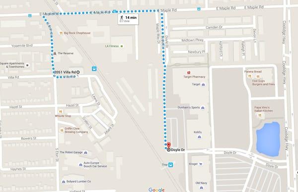 The new station is located nearby at 1201 Doyle Drive