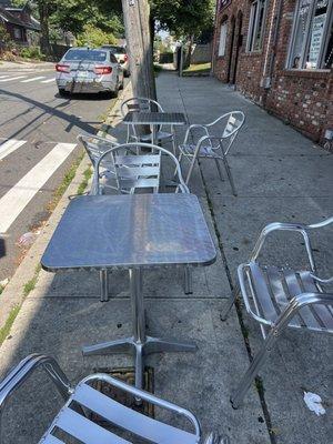 Outside seating