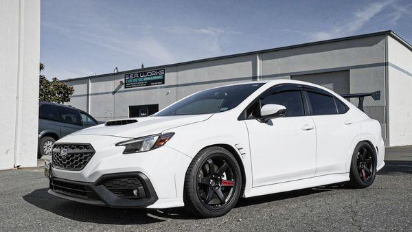 Wheel flare paint matched.