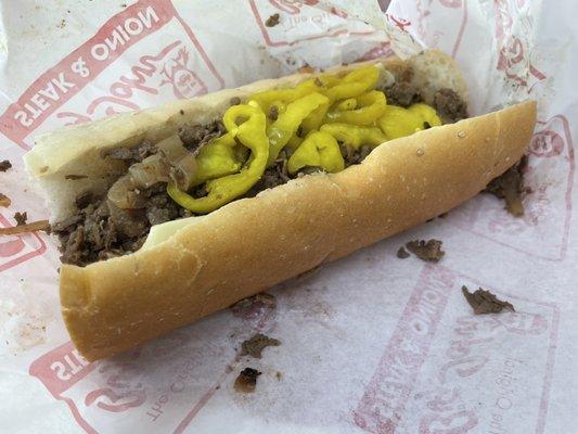 8 inch steak and peppers