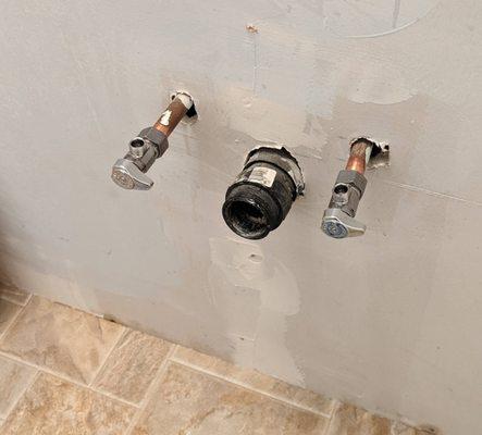 One of the sets of valves.